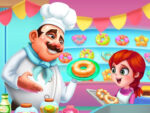 Jogo de iguarias de donuts